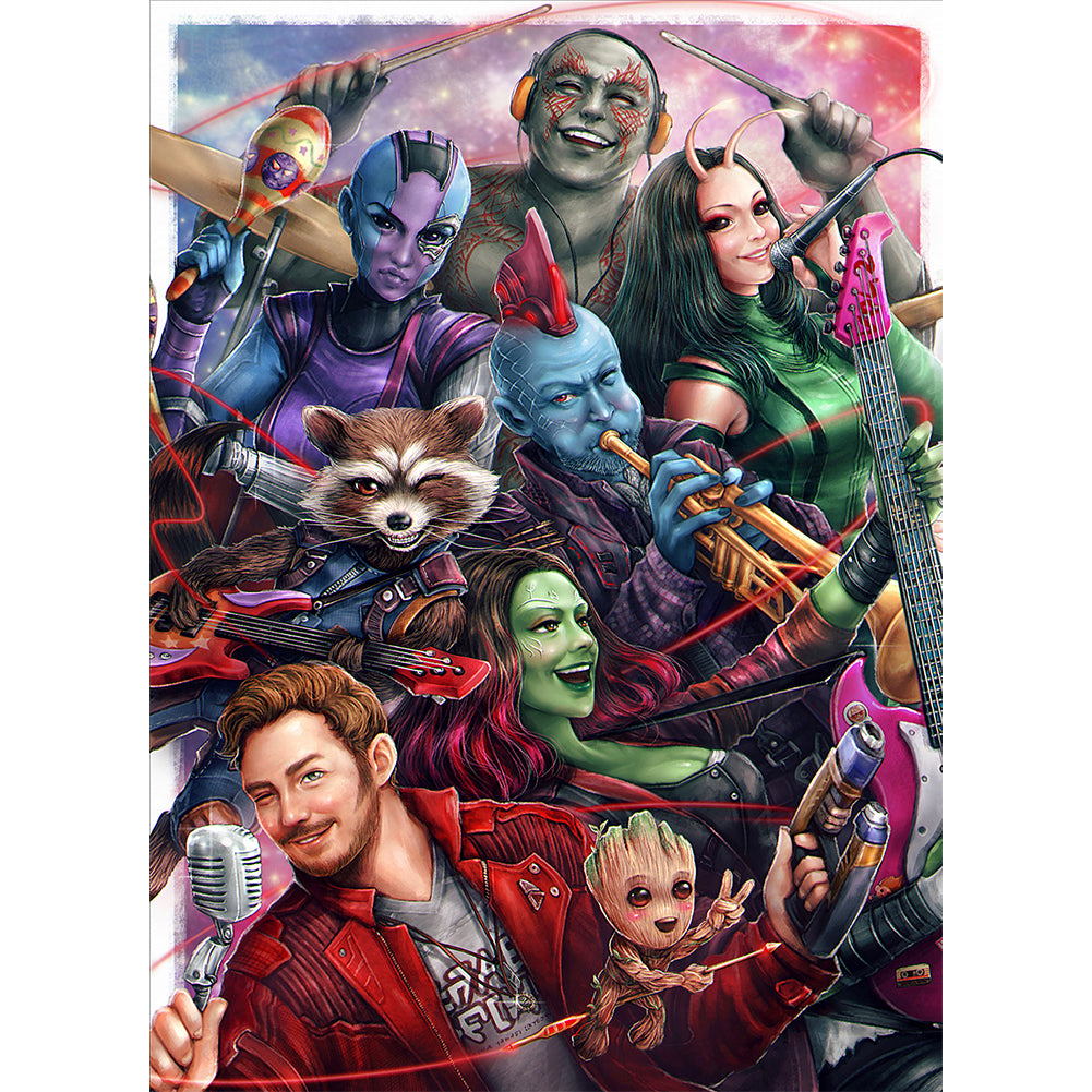 Guardians Of The Galaxy 40*55CM (canvas) Full Round Drill Diamond Painting