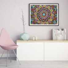 Load image into Gallery viewer, Mandala Pattern 40*30CM (canvas) Full Partial Crystal Drill Diamond Painting
