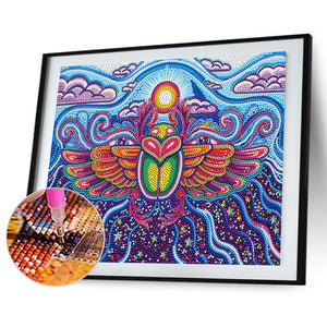 Moth 40*30CM (canvas) Full Partial Crystal Drill Diamond Painting