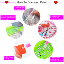 Load image into Gallery viewer, 8pcs DIY Coaster Diamond Painting Cup Cushion with Rack Home Decor (AA1126)
