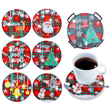 Load image into Gallery viewer, 6pcs DIY Coaster Diamond Painting Cup Cushion with Rack Home Decor (AA1128)
