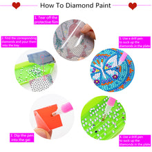 Load image into Gallery viewer, 8pcs DIY Coaster Diamond Painting Cup Cushion with Rack Home Decor (AA1130)
