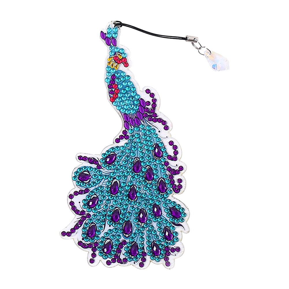 5D Diamonds Painting Bookmarks DIY Peacock Book Ornament for Adult Kid (SQ13-5)