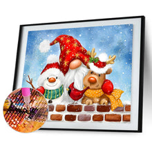 Load image into Gallery viewer, Christmas Snowman Fawn Goblin Festival 40*30CM (canvas) Full Round Drill Diamond Painting
