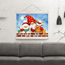 Load image into Gallery viewer, Christmas Snowman Fawn Goblin Festival 40*30CM (canvas) Full Round Drill Diamond Painting
