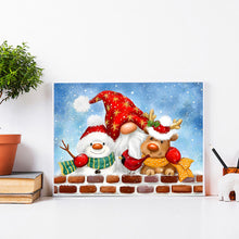 Load image into Gallery viewer, Christmas Snowman Fawn Goblin Festival 40*30CM (canvas) Full Round Drill Diamond Painting
