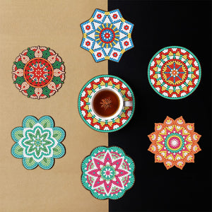 6pcs Coasters Home Decor DIY Modern Coasters Acrylic Perfect Gift (BD601)