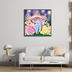 Disney Princess 30*30CM (canvas) Full Round Drill Diamond Painting