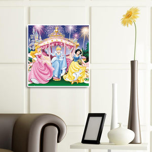 Disney Princess 30*30CM (canvas) Full Round Drill Diamond Painting