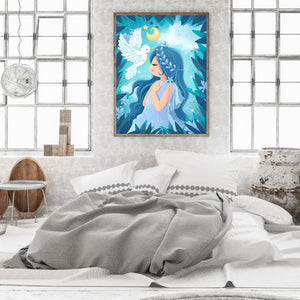 Fairy Princess 30*40CM (canvas) Full Round Drill Diamond Painting