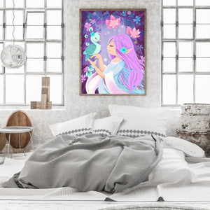 Fairy Princess 30*40CM (canvas) Full Round Drill Diamond Painting