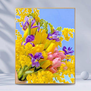 Tulip 30*40CM (canvas) Full Round Drill Diamond Painting