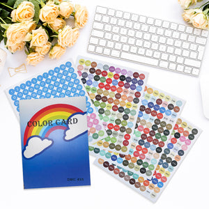 447 Colors Number Stickers Decals Labels Color Card Reference Tools Accessories