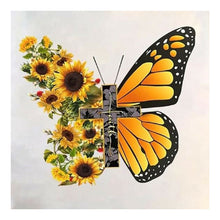 Load image into Gallery viewer, Sunflower Butterfly 30*30CM (canvas) Full Square Drill Diamond Painting
