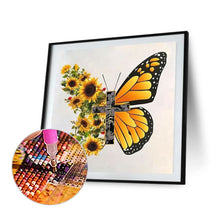 Load image into Gallery viewer, Sunflower Butterfly 30*30CM (canvas) Full Square Drill Diamond Painting
