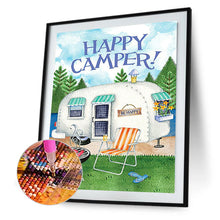 Load image into Gallery viewer, Happy Camping Bus 50*60CM (canvas) Full Square Drill Diamond Painting
