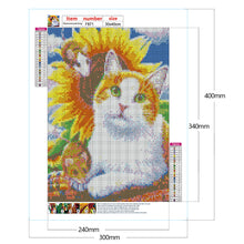 Load image into Gallery viewer, Sunflower Cat 30*40CM (canvas) Full Square Drill Diamond Painting
