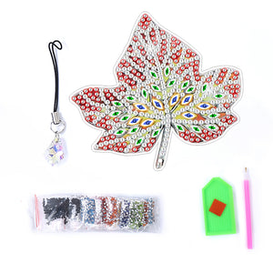 5D Bookmark Beginner Arts Crafts DIY Maple Leaves for Adults Kids (SQ14-5)