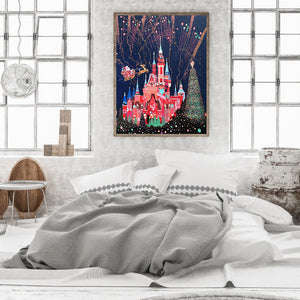 Castle In The Sky 30*40CM (canvas) Full Round Drill Diamond Painting