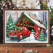 Load image into Gallery viewer, Christmas Village 40*30CM (canvas) Full Round Drill Diamond Painting
