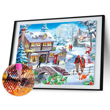 Load image into Gallery viewer, Christmas Village 40*30CM (canvas) Full Round Drill Diamond Painting
