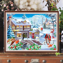 Load image into Gallery viewer, Christmas Village 40*30CM (canvas) Full Round Drill Diamond Painting
