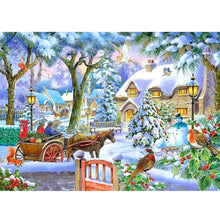 Load image into Gallery viewer, Christmas Village 40*30CM (canvas) Full Round Drill Diamond Painting
