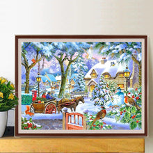 Load image into Gallery viewer, Christmas Village 40*30CM (canvas) Full Round Drill Diamond Painting
