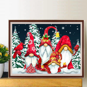 Snow Goblin 40*30CM (canvas) Full Round Drill Diamond Painting