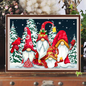 Snow Goblin 40*30CM (canvas) Full Round Drill Diamond Painting