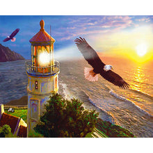 Load image into Gallery viewer, Seaside Lighthouse 50*40CM (canvas) Full Round Drill Diamond Painting
