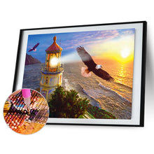 Load image into Gallery viewer, Seaside Lighthouse 50*40CM (canvas) Full Round Drill Diamond Painting
