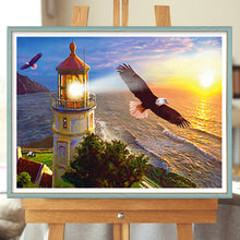 Load image into Gallery viewer, Seaside Lighthouse 50*40CM (canvas) Full Round Drill Diamond Painting
