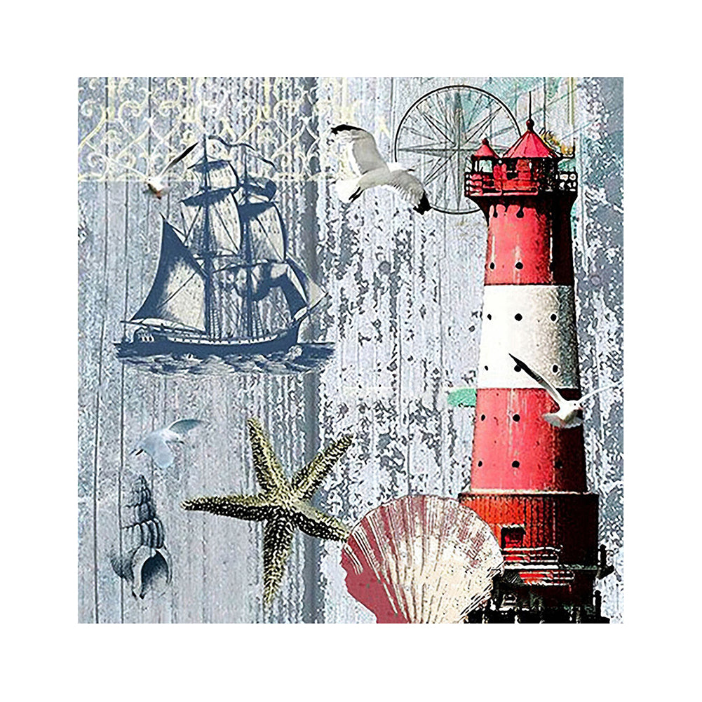 Lighthouse 30*30CM (canvas) Full Square Drill Diamond Painting