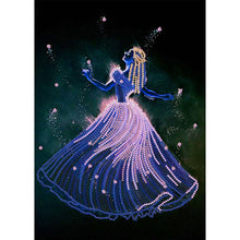 Load image into Gallery viewer, Princess Belle 30*40CM (canvas) Partial Special-Shaped Drill Diamond Painting
