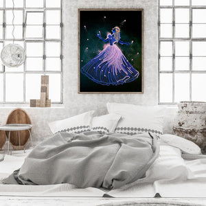 Princess Belle 30*40CM (canvas) Partial Special-Shaped Drill Diamond Painting