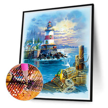 Load image into Gallery viewer, Seaside Lighthouse 50*60CM (canvas) Full Square Drill Diamond Painting
