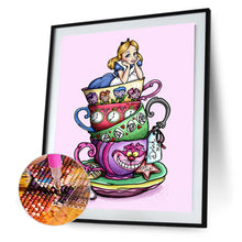 Load image into Gallery viewer, Disney Princess In A Cup 30*40CM (canvas) Full Round Drill Diamond Painting
