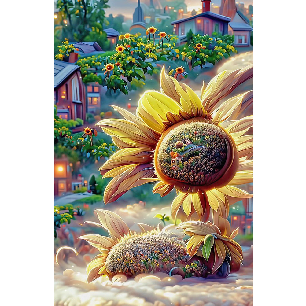 Sunflower Manor 40*70CM (canvas) Full Square Drill Diamond Painting