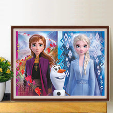 Load image into Gallery viewer, Princess Elsa Princess Anna 50*40CM (canvas) Full Round Drill Diamond Painting
