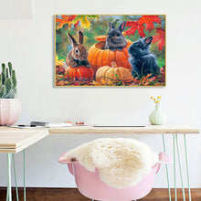 Load image into Gallery viewer, Pumpkin Black Rabbit 40*30CM (canvas) Full Round Drill Diamond Painting
