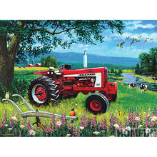 Load image into Gallery viewer, Red Truck 50*40CM (canvas) Full Round Drill Diamond Painting
