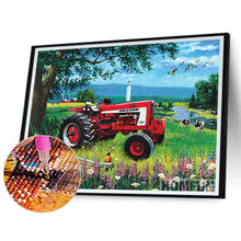 Load image into Gallery viewer, Red Truck 50*40CM (canvas) Full Round Drill Diamond Painting
