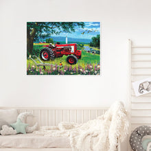 Load image into Gallery viewer, Red Truck 50*40CM (canvas) Full Round Drill Diamond Painting
