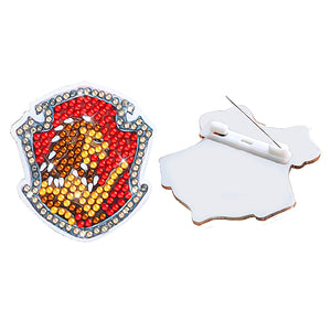 DIY Diamonds Painting Brooch Crystal Acrylic Brooch Pin Handmade for Girlfriend