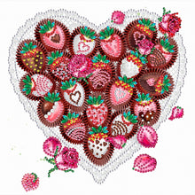 Load image into Gallery viewer, Strawberry Dessert Chocolate 30*30CM (canvas) Partial Special-Shaped Drill Diamond Painting
