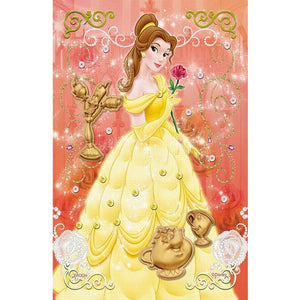 Disney Princess Belle 30*50CM (canvas) Full Round Drill Diamond Painting