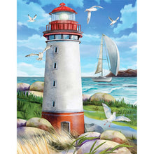 Load image into Gallery viewer, The Lighthouse 30*40CM (canvas) Full Square Drill Diamond Painting
