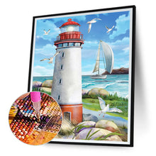 Load image into Gallery viewer, The Lighthouse 30*40CM (canvas) Full Square Drill Diamond Painting
