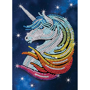 Unicorn 30*40CM (canvas) Partial Crystal Drill Diamond Painting